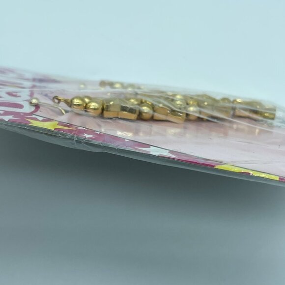 Barbie Clip On Earring Gold Stars Plastic Lightweight - Picture 7 of 7